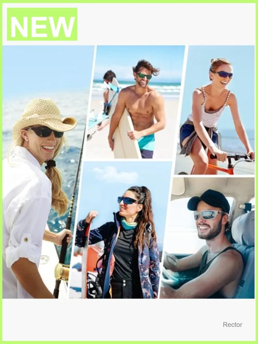 TR90 Polarized Sports Sunglasses UV400 Protection Running Cycling Fishing